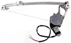 Power Rear Window Regulator with Motor for Mercedes Benz E-Class 1986-1995, Left (Driver), Coupe/Sedan/Wagon, Chassis 124, Replacement