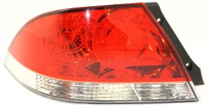 Tail Light Assembly for 2004-2007 Mitsubishi Lancer, Left (Driver), Clear/Red Lens, ES/LS Sedan Models, Replacement