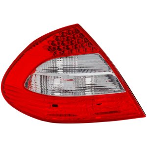 LED Tail Light for Mercedes-Benz E-Class 2007-2009 Sedan, Left (Driver) Side, Lens and Housing with Appearance Package, Replacement