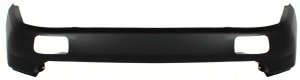 Primed (Ready to Paint) Rear Bumper Cover for Mitsubishi Montero Sport 1999-2004, Replacement