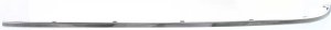 Rear Bumper Molding with Chrome Insert for 2000-2003 Mercedes-Benz E-Class Sedan, Outer, Left (Driver), (210) Chassis, Replacement