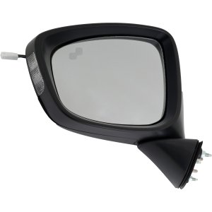 Mirror for Mazda CX-5 2014-2015, Left (Driver), Power, Manual Folding, Heated, Paintable, Grand Touring Model, with Blind Spot Detection in Glass and In-housing Signal Light, without Auto Dimming and Memory, Replacement