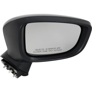 Power Mirror for Mazda 3 2017-2018, Right (Passenger) Side, Manual Folding, Non-Heated, Paintable, with Signal Light, without Blind Spot Detection and Memory, for Mexico Built Vehicle, Replacement