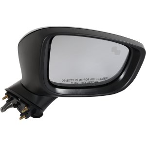 Power Mirror for Mazda 6 2017-2021, Right (Passenger), Manual Folding, Non-Heated, Paintable, with Blind Spot Detection and Signal Light, Replacement