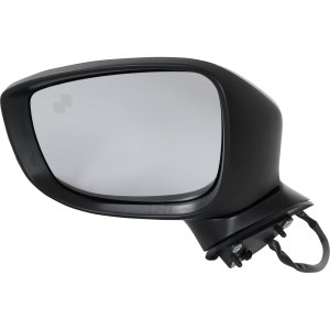 Power Mirror for 2017-2021 Mazda 6, Left (Driver), Manual Folding, Heated, Paintable, with Blind Spot Detection and Signal Light, without Auto Dimming, Replacement