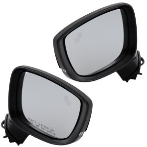 Power Mirror for Mazda CX-5 2017-2023, Right (Passenger), Manual Folding, Heated, Paintable, with Blind Spot Detection and Signal Light, without Auto Dimming and Memory, Replacement