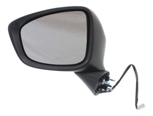 Power Mirror for Mazda CX-5 2013-2015, Left (Driver) Side, Manual Folding, Heated, Paintable, with In-Housing Signal Light, without Auto Dimming, Blind Spot Detection, and Memory, Replacement