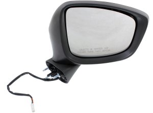 Power Mirror for Mazda CX-5 (2013-2015), Right (Passenger), Manual Folding, Heated, Paintable, with In-housing Signal Light, without Auto Dimming, Blind Spot Detection, and Memory, Replacement