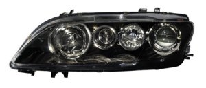 Left (Driver) Headlight Assembly for 2006 - 2008 Mazda 6 Front, Standard Type with Halogen, Composite Material, OEM GP7A510L0B, Replacement