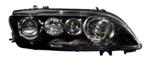 Right (Passenger) Headlight Assembly for 2006-2008 Mazda 6, Front Headlight Assembly Replacement Housing / Lens / Cover, Standard Type with Halogen, Composite,  GP7A510K0B, Replacement
