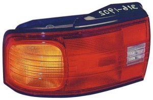 Right (Passenger) Tail Light Assembly for 1992 - 1995 Mazda Protege, S 4 Door; Sedan Rear Lens / Cover Replacement,  8FBK51150 