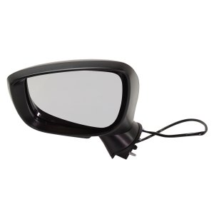 Power Mirror for Mazda CX-3 2016-2022, Left (Driver), Manual Folding, Non-Heated, Paintable, Without Auto Dimming, Blind Spot Detection, Memory, and Signal Light, Replacement