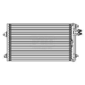 A/C Condenser for 1997 Mazda MPV, w/Denso Design from 11/1/96,  LC2961480, Replacement