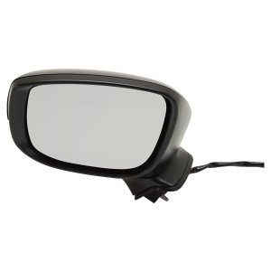 Power Mirror for Mazda CX-9 2016-2017, Left (Driver), Manual Folding, Non-Heated, Paintable, with In-Housing Signal Light, without Auto Dimming, Blind Spot Detection, and Memory, Replacement