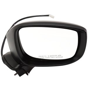 Power Mirror for Mazda CX-9 2016-2017, Right (Passenger), Manual Folding, Non-Heated, Paintable, with In-housing Signal Light, without Auto Dimming, Blind Spot Detection, and Memory, Replacement
