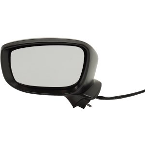 Power Heated Manual Folding Paintable Left Mirror for Mazda CX-9 2016-2017 with In-housing Signal Light, without Auto Dimming, Blind Spot Detection, and Memory, Replacement