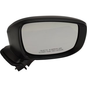 Right (Passenger) Power Mirror for Mazda CX-9 2016-2017, Manual Folding, Heated, Paintable, w/ In-housing Signal Light, w/o Auto Dimming, Blind Spot Detection, and Memory Replacement
