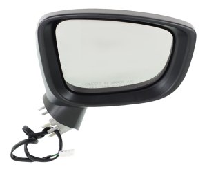 Power Mirror for Mazda 3 2014-2016, Right (Passenger) Side, Manual Folding, Non-Heated, Paintable, with Signal Light, without Blind Spot Detection, for Hatchback/Sedan, Japan Built Vehicle, Replacement