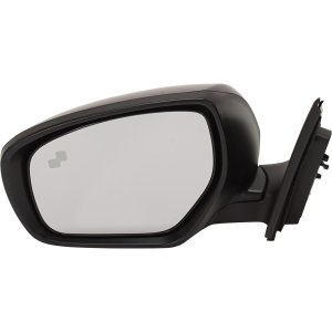 Power Mirror for Mazda CX-9 2014-2015, Manual Folding, Heated, Paintable with Blind Spot Detection in Glass and In-housing Signal Light, Left (Driver), Replacement, Without Auto Dimming and Memory