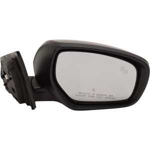 Power Mirror for Mazda CX-9 2014-2015, Right (Passenger) Side, Manual Folding, Heated, Paintable, with Blind Spot Detection in Glass and In-housing Signal Light, without Auto Dimming and Memory, Replacement