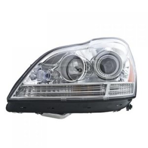 Left (Driver) Headlight Assembly for 2010 - 2012 Mercedes Benz Gl450, X164 Series, Bi-Xenon with Active Curve Lighting, Composite,  164820495964, Replacement