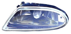 Fog Light Assembly for 2002 - 2005 Mercedes-Benz ML500, Left (Driver) Side, Rectangular Design without Sport, Replacement Housing / Lens / Cover,  1638200328, Replacement