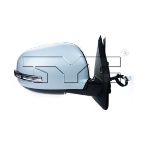 Left (Driver) Outside Side View Mirror Assembly for 2012 - 2013 Mitsubishi Outlander, Power, Heated, with Signal Light, Cover included, Paint To Match, Replacement