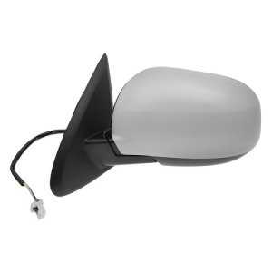 Left (Driver) Outside Side View Mirror Assembly for 2014 - 2015 Mitsubishi Outlander, Power, without Signal Lights, with Cover, Ready to Paint, Replacement