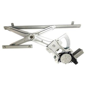 Front Door Glass Regulator with Motor for 2007 - 2013 Mitsubishi Outlander, Left (Driver), Regulator & Motor Assembly; Replacement;  5713A087-PFM