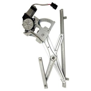 Front Door Glass Regulator with Motor for 2007 - 2011 Mitsubishi Outlander, Right (Passenger) Side, Motor Assembly until 2-2011,  5713A088-PFM, Replacement