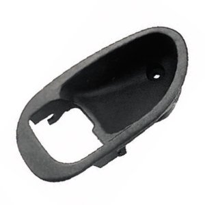 Front Left (Driver) Inside Door Handle Bezel for 1997 - 2002 Mitsubishi Mirage, Interior Trim, Black,  MR748080, Replacement