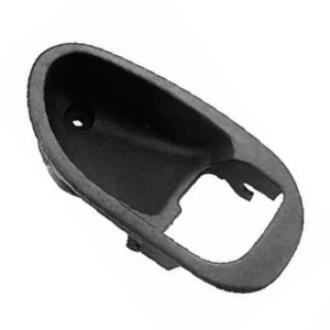Front Right (Passenger) Inside Door Handle Trim for 1997 - 2002 Mitsubishi Mirage - Black, Interior Bezel,  MR748082, Replacement