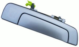 Left (Driver) Rear Outer Door Handle for 1999-2003 Mitsubishi Galant, White - Paint to Match, OEM Part No: MR777058 Replacement