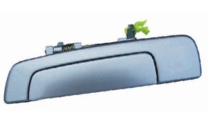 Passenger Rear Door Handle Outer for 1999 - 2003 Mitsubishi Galant, Exterior, Right Side Replacement, White - Paint to Match;  MR631873, Replacement