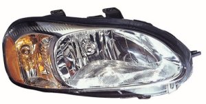 Right (Passenger) Headlight Assembly for 2001 - 2002 Dodge Stratus, Front Replacement Housing/Lens/Cover, Composite, 2 Door Coupe,  MR566306, Replacement