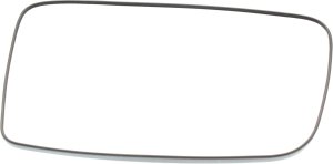 Mirror Glass for Mitsubishi Lancer 2002-2007, Left (Driver), Heated, with Backing Plate, Replacement
