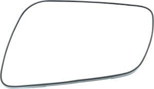 Mirror Glass for Mitsubishi Lancer 2008-2014, Left (Driver) Side, Non-Heated, with Backing Plate, Replacement