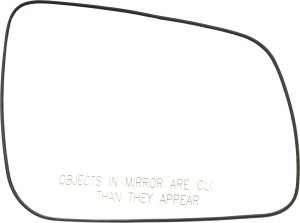 Mirror Glass for Mitsubishi Lancer 2008-2014 Right (Passenger), Non-Heated, with Backing Plate, Replacement