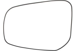 Heated Mirror Glass for Mitsubishi Lancer 2015-2017, Left (Driver) Side with Backing Plate, Replacement