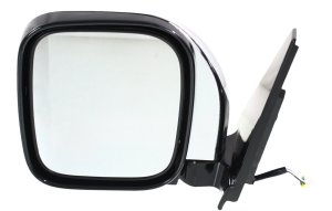 Power Mirror for Mitsubishi Montero 2001-2006, Left (Driver), Manual Folding, Heated, Chrome, Limited/XLS Models Replacement