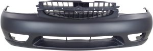 Front Bumper Cover for Nissan Altima SE Models, Years 2000-2001, Primed (Ready to Paint), with Fog Light Holes, Replacement