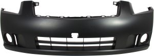 Front Bumper Cover for Nissan Sentra 2007-2009, 2.0L Engine, Primed (Ready to Paint), with Fog Light Holes, Replacement