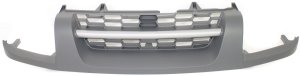 Textured Black Shell Grille for 2002-2004 Xterra, with Silver Center Bar, XE Model, Replacement