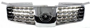 Grille for 2004-2006 Nissan Maxima with Chrome Shell and Insert, Replacement