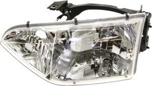 Headlight Assembly for Nissan Quest 2001-2002, Left (Driver), Halogen, Replacement