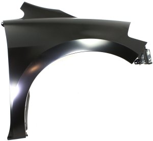 Front Fender for Nissan Versa 2007-2012, Right (Passenger), Primed (Ready to Paint), Hatchback/(Sedan 2007-2011), Steel, without Signal Light Hole, Replacement