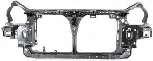 Radiator Support Assembly for Nissan Altima 2002-2006, Black, Plastic with Steel Construction, Replacement