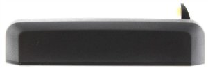 Front Exterior Door Handle for Nissan Pickup 1986-1997, Left (Driver), Textured Black, Plastic, Without Keyhole, Replacement