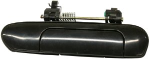 Front Exterior Door Handle for Nissan Altima 1998-2001, Left (Driver), Smooth Black, without Keyhole, Replacement
