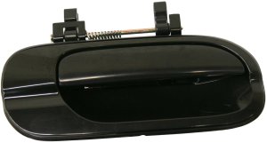 Rear Exterior Door Handle for Nissan Sentra 2000-2006, Right (Passenger), Smooth Black, Plastic, Replacement